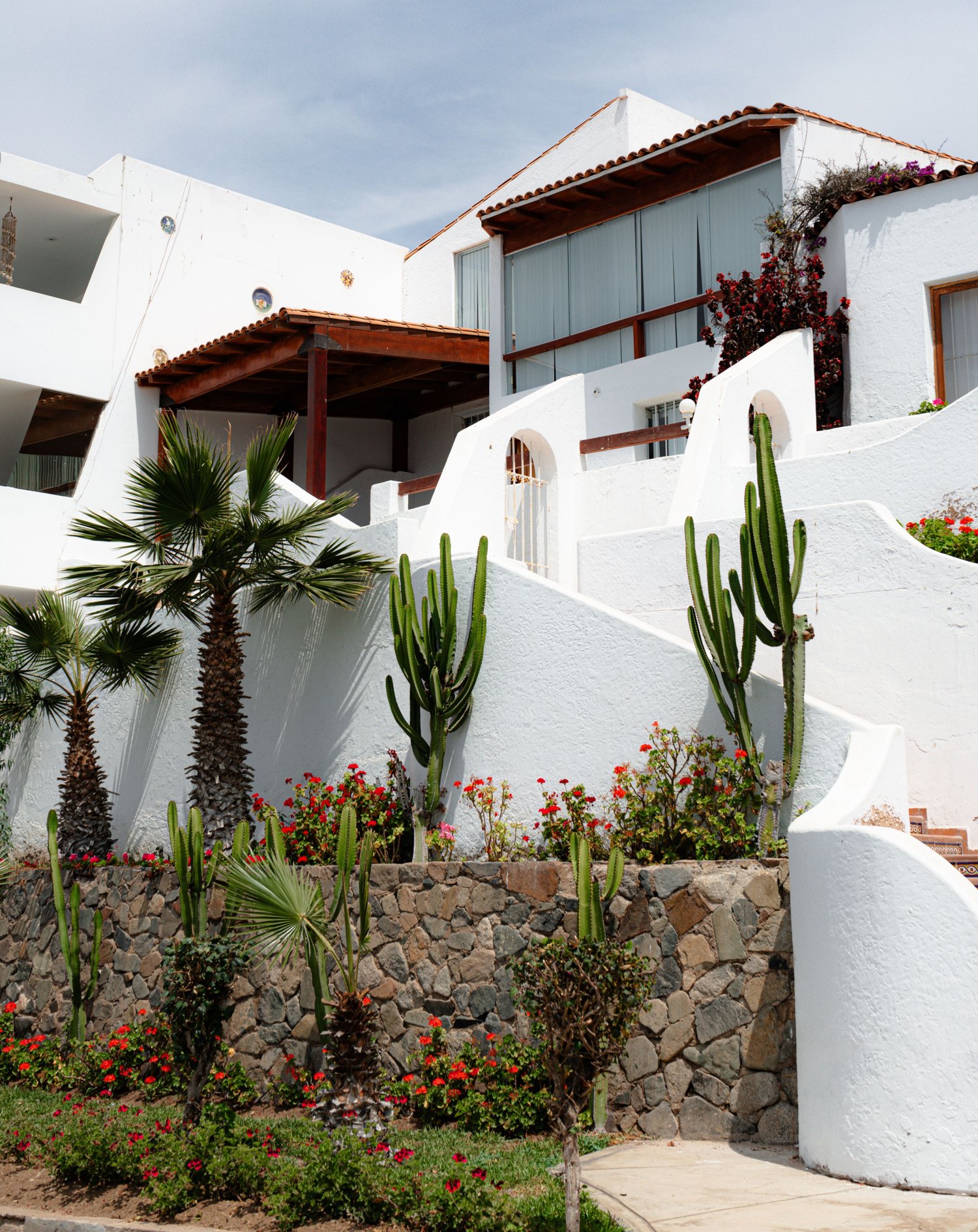White luxury estate exterior